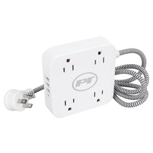 W2266 8-in-1 Multi-Tap Outlet Power Strip, 5 ft. Cord