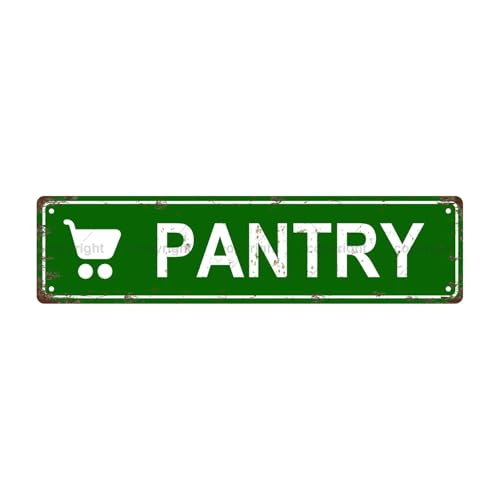 PANTRY SPACE Metal Tin Street Sign Bar Cafe Garage Cave Home Room Wall Bathroom Farmhouse Garden Porch Patio Decor