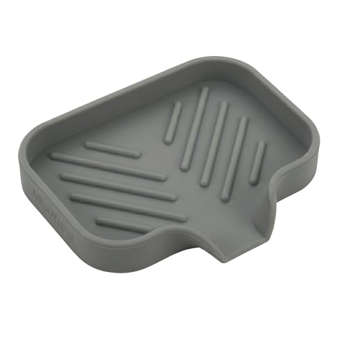 Silicone Soap Dish with Drain Spout