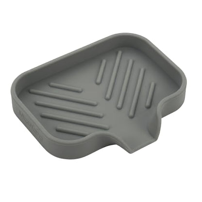 Silicone Soap Dish with Drain Spout