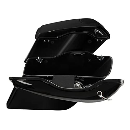 Motorcycle 5" Stretched Saddlebags Fit For Harley Touring 2014 (2 Count)
