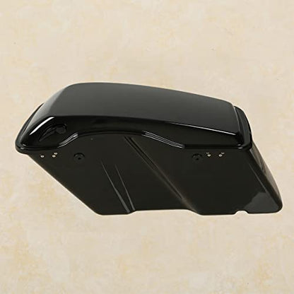 Vivid Black Hard Saddlebags with Black Latch Keys Liners Fit for Harley Touring Road King Street Glide Electra Ultra Classic 2014