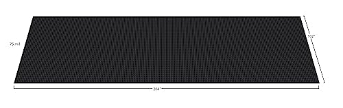 Large Coin Pattern Vinyl Garage Floor Protector Mat