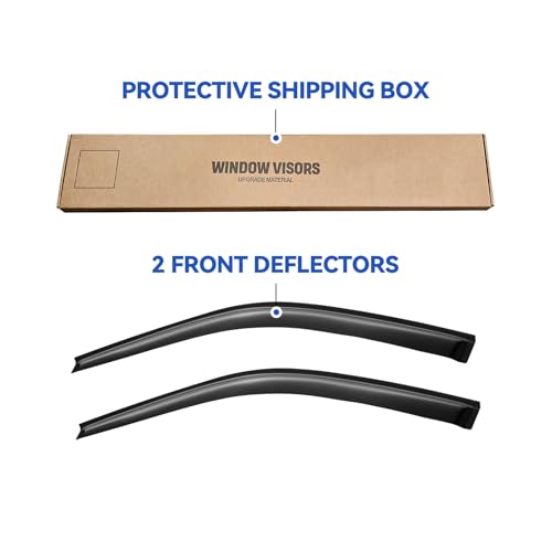 Window Visors Rain Guards for 1996 1997 1998 1999 2000 Honda Civic Coupe (2 Count)