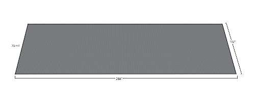 Large Coin Pattern Vinyl Garage Floor Protector Mat