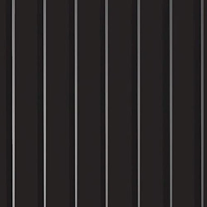 Garage Flooring 5' x 10' Midnight Black Ribbed Channel Vinyl Protector Mat