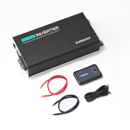 Inverter PUH 2000W Pure Sine Wave Power Inverter with UPS Transfer Switch & Bluetooth