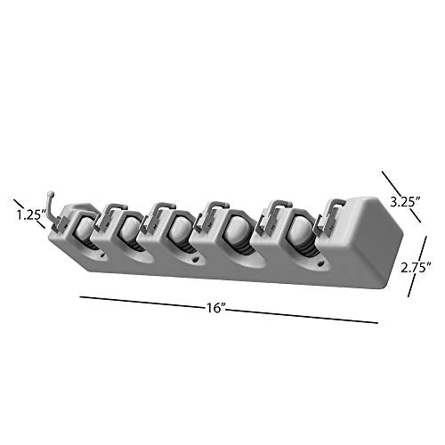 Wall Organizer with Adjustable Slots and Hooks