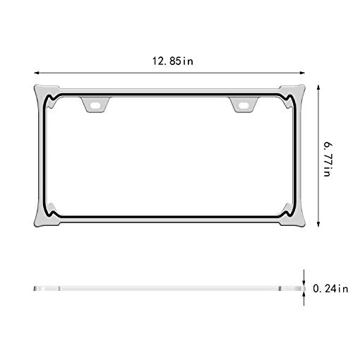 3D Chrome License Plate Frames