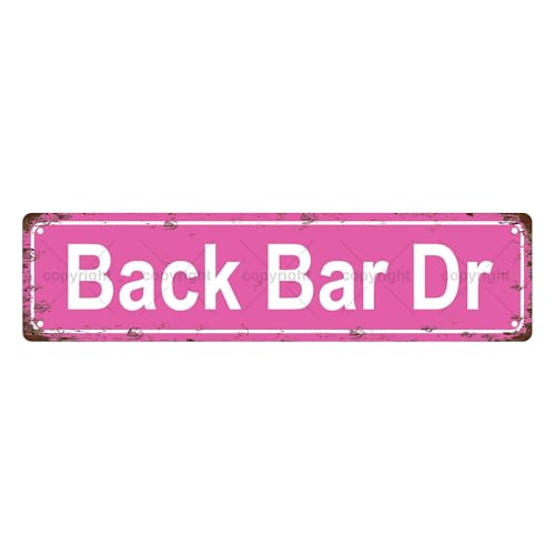 BACK BAR DR SPACE Metal Tin Street Sign Bar Cafe Garage Cave Home Room Wall Bathroom Farmhouse Garden Porch Patio Decor