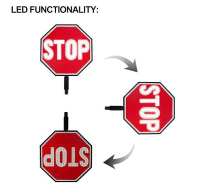 18" LED Stop Slow Paddle