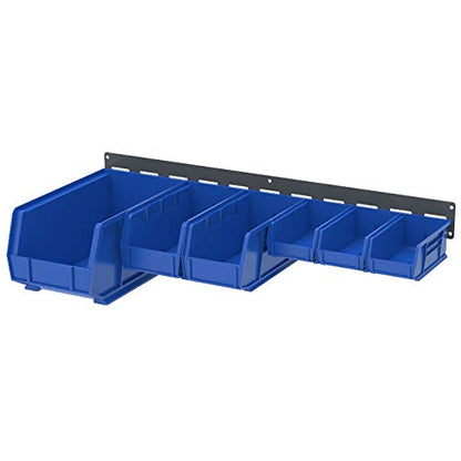 30632 Heavy Duty Wall Mount Garage Storage Steel Louvered Rail (2 Count)