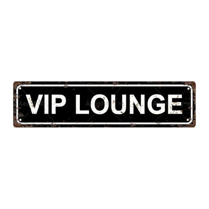 VIP LOUNGE Vintage Metal Tin Street Sign Bar Cafe Garage Cave Home Room Wall Bathroom Farmhouse Garden Porch Patio Decor