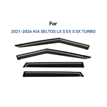 Window Visors Rain Guards for 2021 2022 2023 2024 2025 2026 Kia Seltos
