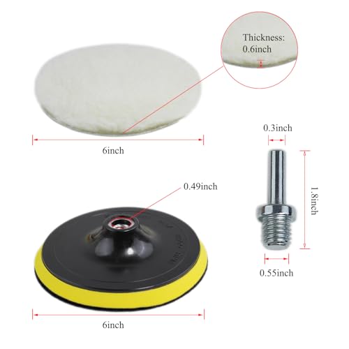 Car Foam Polishing Buffing Kit (6 Count)