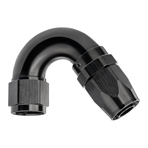 10AN 150 Degree One Piece Full Flow Hose End Fitting Swivel for CPE Braided Hose