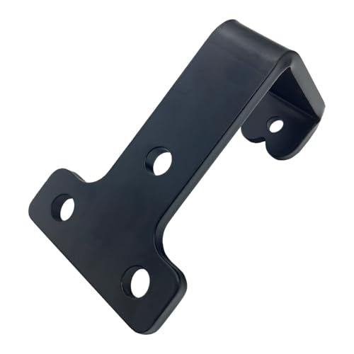 4 PCS black heavy duty metal flat j hooks for hanging 180 lbs (4 Count)
