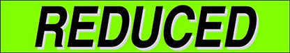 Ez line Vinyl Windshield Stickers 3 Dozen 15 Inch Chartreuse Slogan Dealership Pro Pack for Car Lots (36 Count)