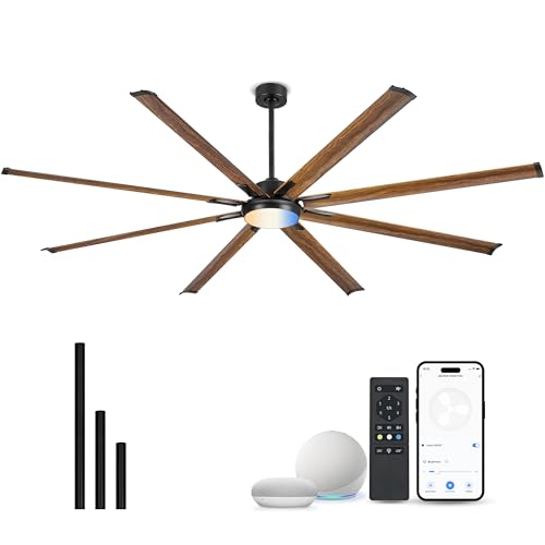 96 Inch Large Ceiling Fan with Light