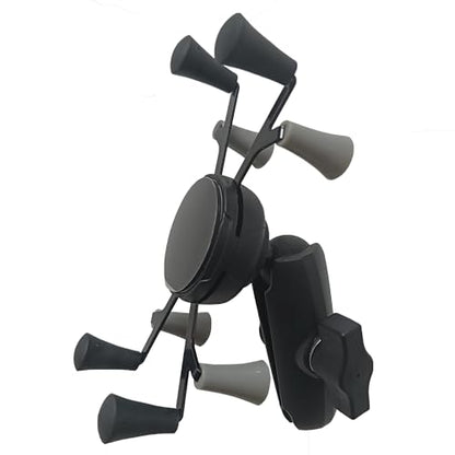 Phone Holder with Double Socket Arm Compatible with 1" Ball Mount