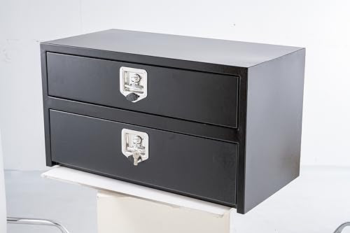 36'' Black Steel Truck Tool Box with Drawer