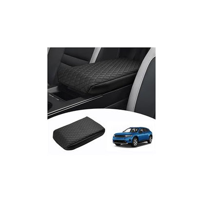 Custom for 2024 2025 2026 Honda Prologue Center Console Cover Armrest Cover for Honda Prologue Accessories Arm Rest Cushion Pad Leather Middle Console Cover Armrest Seat Box Protector Black