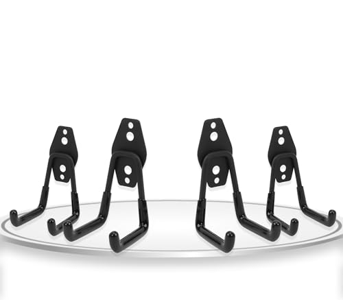 Wall Mount Heavy Duty Garage Hooks (4 Count)