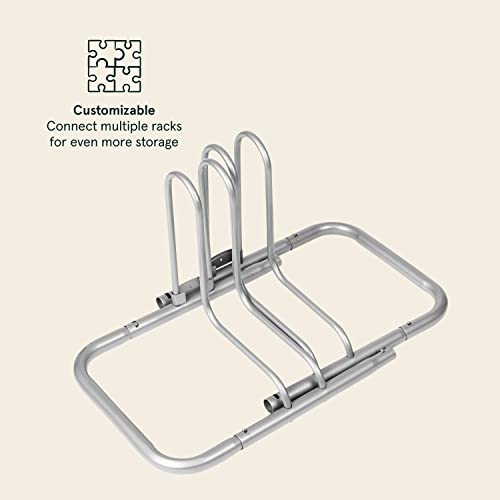 Stash Rack 2 Bike Floor Stand Bicycle Storage Organizer