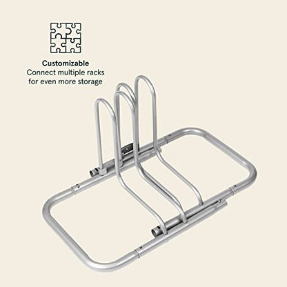 Stash Rack 2 Bike Floor Stand Bicycle Storage Organizer