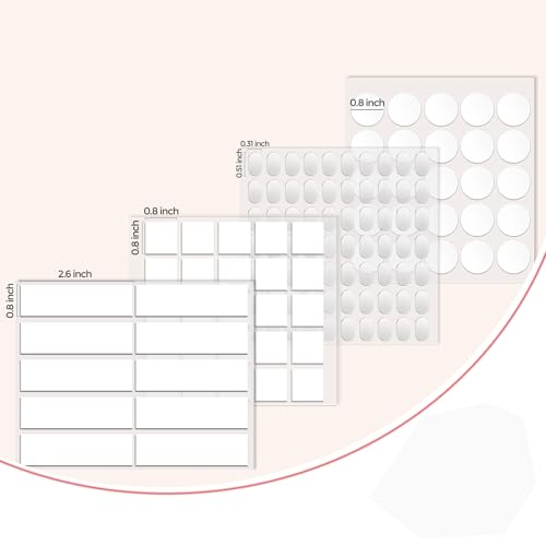 360pcs Nano Double Sided Tape for Wall 0.8" Sticky Dots Mounting Putty Two Sided Adhesive Museum Putty Multi (360 Count)