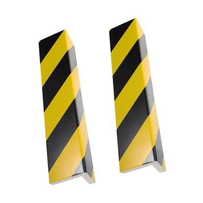 2 Packs 40 * 12.5 * 2cm Garage Wall Protector Foam Wall Corner Guard for Parking Garages Wall Edge Protector with Reflective Safety Stripe