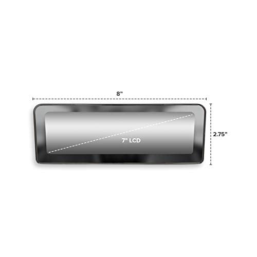 8" OEM Frameless Rear View Mirror with 7" LCD Screen
