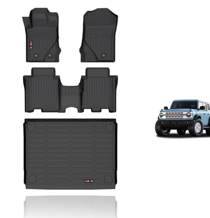 Floor Mats & Cargo Liner for 2021 2022 2023 2024 2025 2026 Ford Bronco
