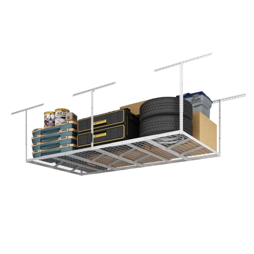 4x8 Overhead Garage Ceiling Storage Rack Organization