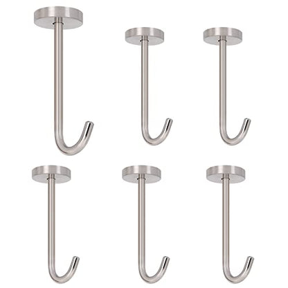 Coat Hooks Wall Mount Hooks for Hanging Hat Hurse Robe (6 Count)