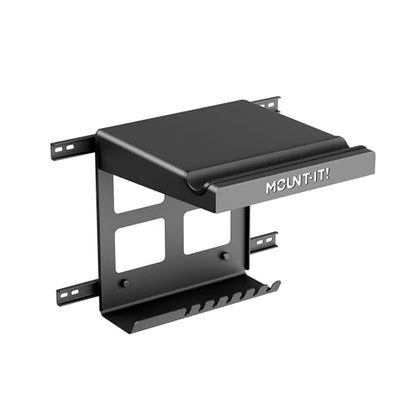 Bike Wall Mount Rack with Shelf and Hooks