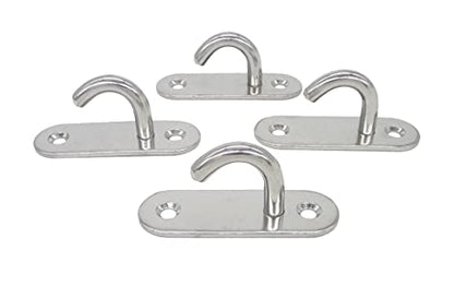 Stainless Steel Ceiling Hooks & Wall Hangers (4 Count)