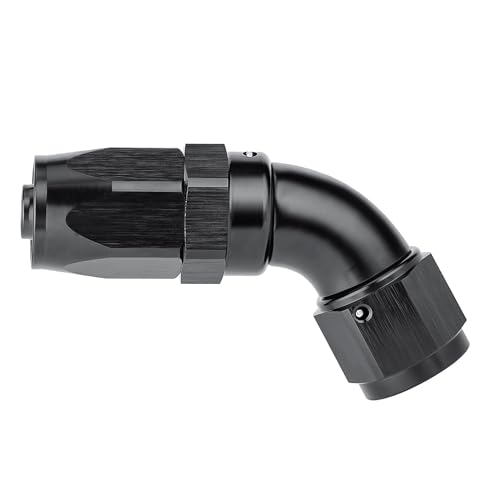 8AN 60 Degree One Piece Full Flow Hose End Fitting Swivel for CPE Braided Hose