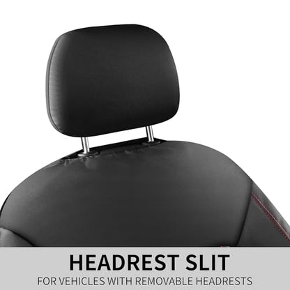 Faux Leather Front Car Seat Covers (2 Count)