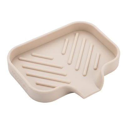 Silicone Soap Dish with Drain Spout