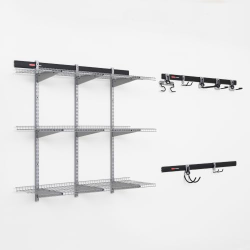 25 Piece Fasttrack Garage Storage System Kit for Garage Organization
