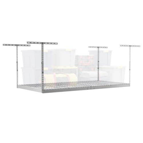 White 4x8 Overhead Storage Rack w