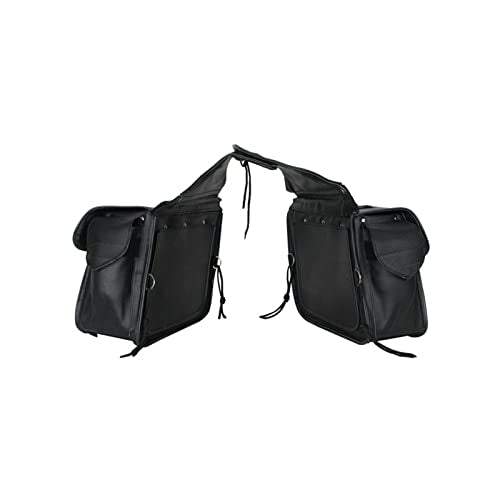 Motorcycle Saddle Bags Leather Motorcycle Luggage Bag with Gun Holsters For Softails Sportsters and Choppers Tool Bags