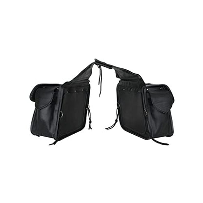 Motorcycle Saddle Bags Leather Motorcycle Luggage Bag with Gun Holsters For Softails Sportsters and Choppers Tool Bags