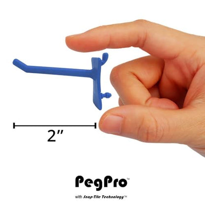 PegPro® 2" Hooks Kit for Standard “Wood Fiber” pegboard (24 Count)