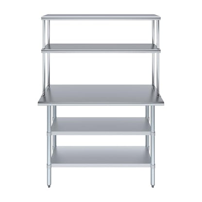 Stainless Steel Work Table with 2 Shelves