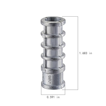 50pcs) 3/8 * 1-3/4 Lag Shield Anchor Long Zinc Alloy Bolts Concrete Anchors, Zinc Alloy Masonry Anchors Hole