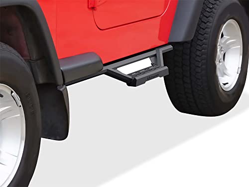 Drop Steps Running Boards Compatible with Jeep Wrangler 1987 (2 Count)