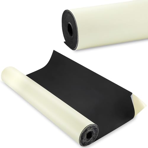 1 Roll 23.5 x 100 Inch Work Bench Mat Self Adhesive Resistant PU Floor Runner Easy to Clean Workbench Mat Pad for Garage Workbench or Table Storage Tool Organization