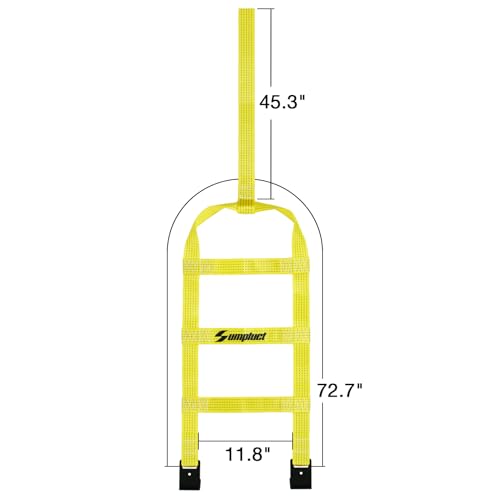 Tow Dolly Basket Straps with Flat Hook Fit 14" 15" 16" Car Tires
